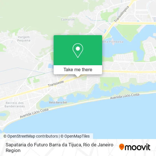 Sapataria do Futuro Barra da Tijuca map