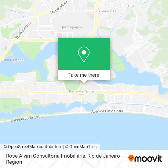 Mapa Rose Alvim Consultoria Imobiliária