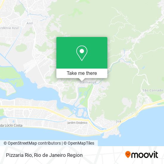 Mapa Pizzaria Rio