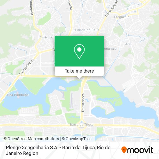 Mapa Plenge 3engenharia S.A. - Barra da Tijuca