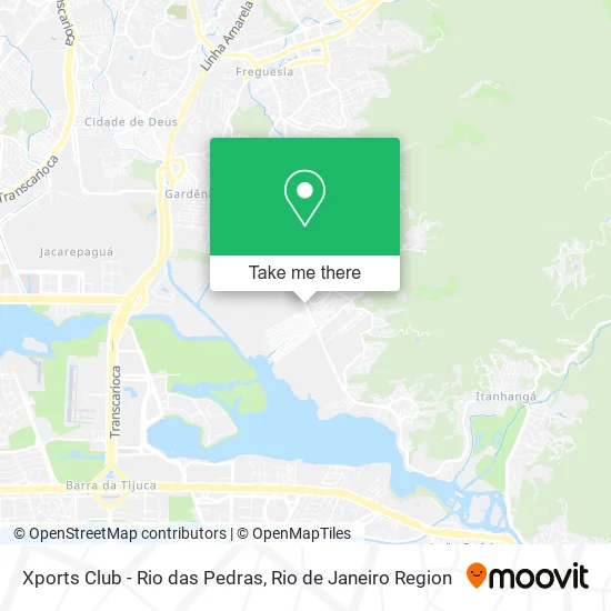 Xports Club - Rio das Pedras map