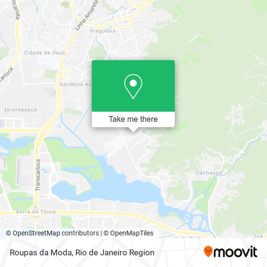 Mapa Roupas da Moda