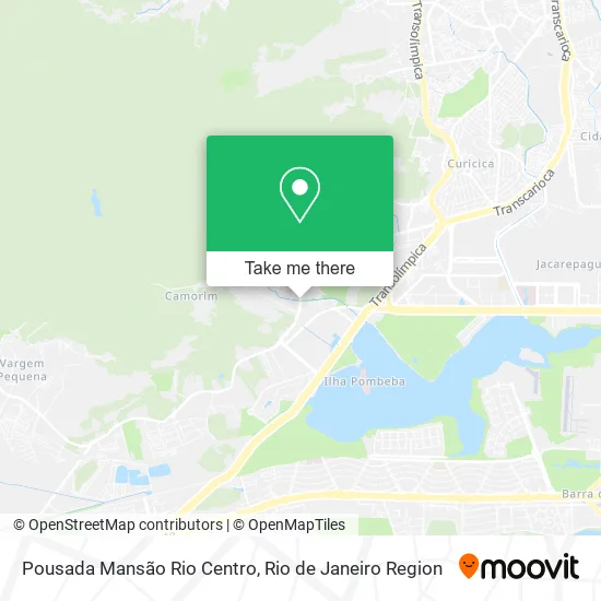 Pousada Mansão Rio Centro map