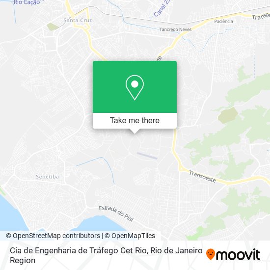 Cia de Engenharia de Tráfego Cet Rio map