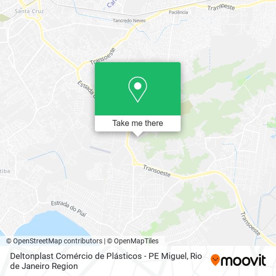 Deltonplast Comércio de Plásticos - PE Miguel map