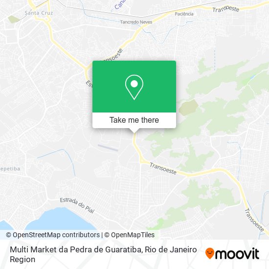 Multi Market da Pedra de Guaratiba map