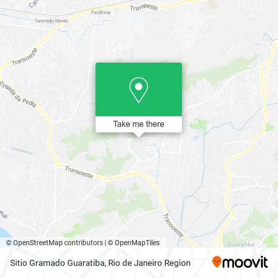 Sitio Gramado Guaratiba map