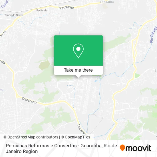 Persianas Reformas e Consertos - Guaratiba map