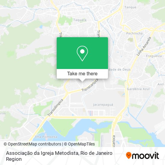 Associação da Igreja Metodista map