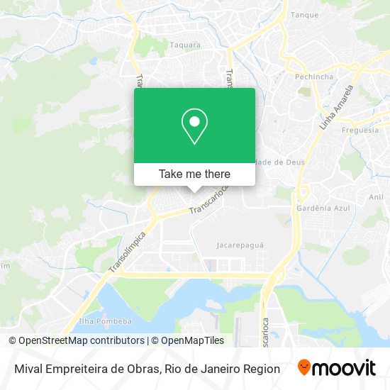 Mapa Mival Empreiteira de Obras