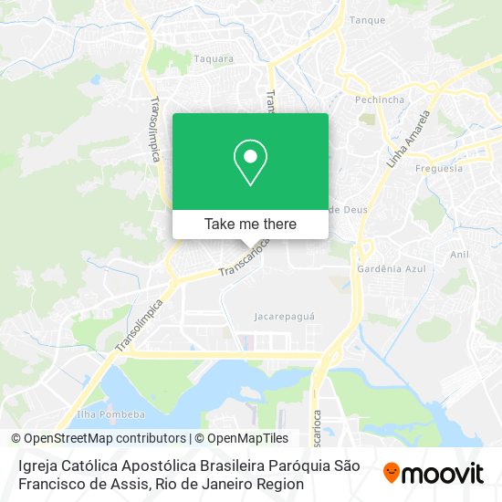 Mapa Igreja Católica Apostólica Brasileira Paróquia São Francisco de Assis