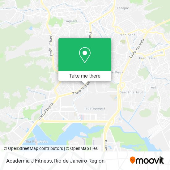 Mapa Academia J Fitness