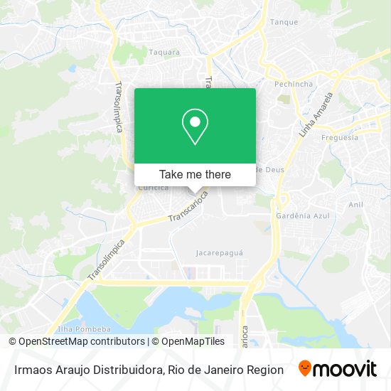 Mapa Irmaos Araujo Distribuidora