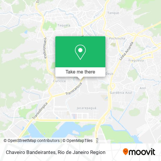 Chaveiro Bandeirantes map