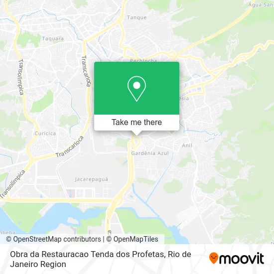 Obra da Restauracao Tenda dos Profetas map