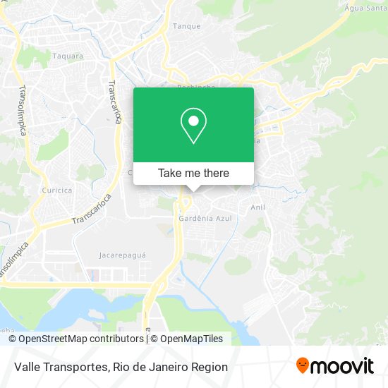Valle Transportes map