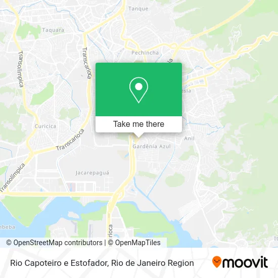 Rio Capoteiro e Estofador map