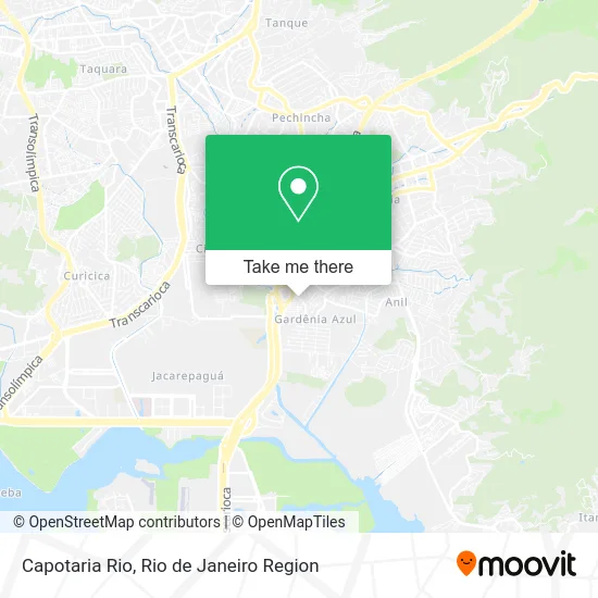 Capotaria Rio map