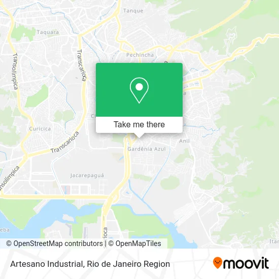 Artesano Industrial map