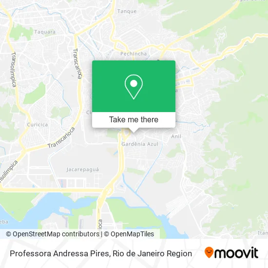Professora Andressa Pires map