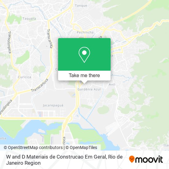 W and D Materiais de Construcao Em Geral map