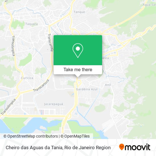 Mapa Cheiro das Aguas da Tania