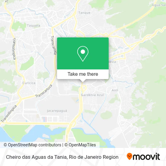 Cheiro das Aguas da Tania map