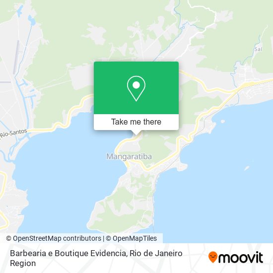 Mapa Barbearia e Boutique Evidencia