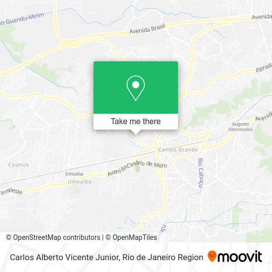 Carlos Alberto Vicente Junior map