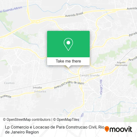 Lp Comercio e Locacao de Para Construcao Civil map
