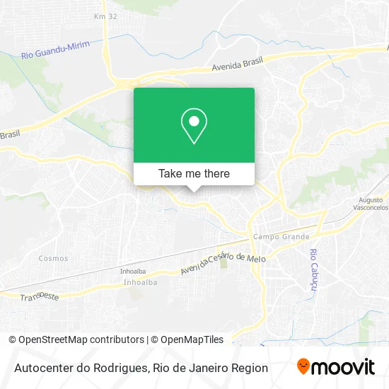 Autocenter do Rodrigues map