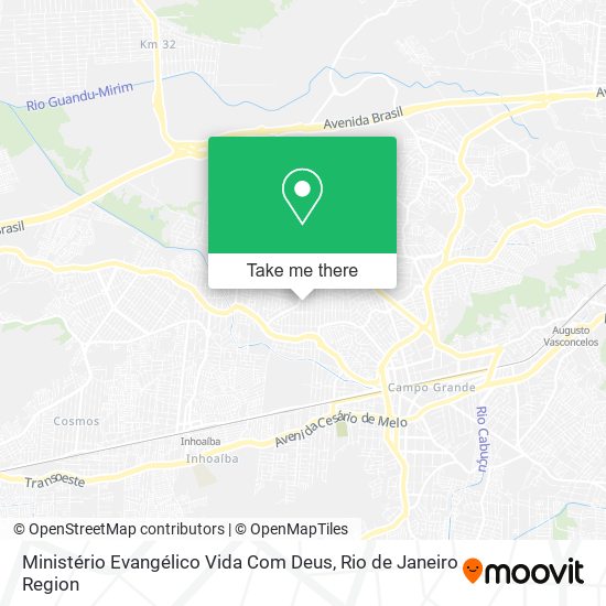 Ministério Evangélico Vida Com Deus map