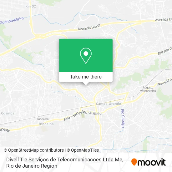 Divell T e Serviços de Telecomunicacoes Ltda Me map