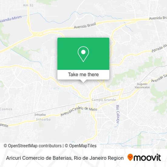 Aricuri Comercio de Baterias map