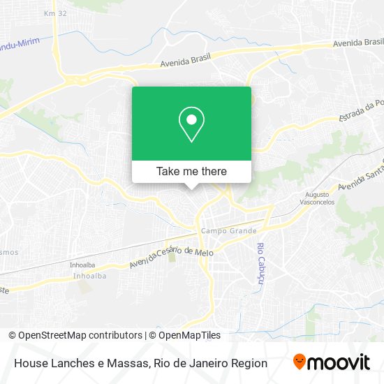 House Lanches e Massas map