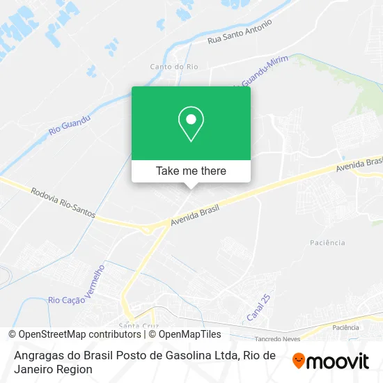 Angragas do Brasil Posto de Gasolina Ltda map
