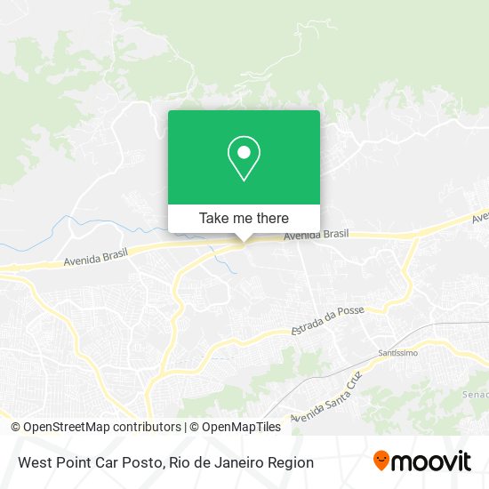 West Point Car Posto map