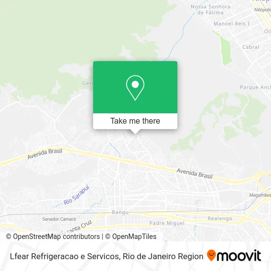 Lfear Refrigeracao e Servicos map