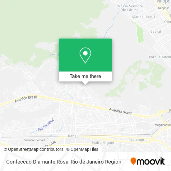 Confeccao Diamante Rosa map