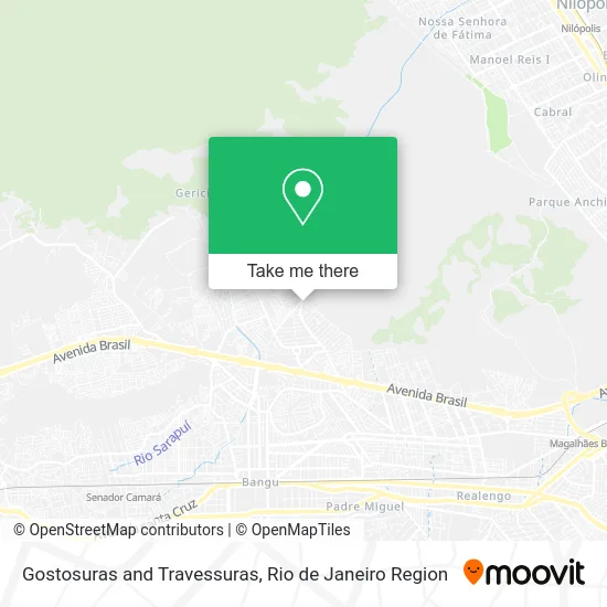 Gostosuras and Travessuras map