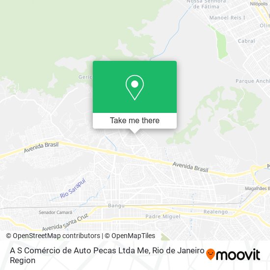 A S Comércio de Auto Pecas Ltda Me map