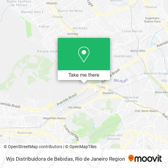 Wjs Distribuidora de Bebidas map