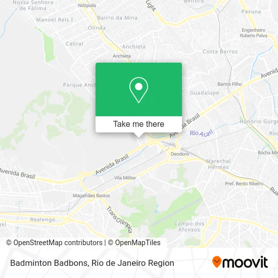 Badminton Badbons map