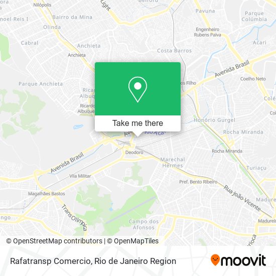 Rafatransp Comercio map