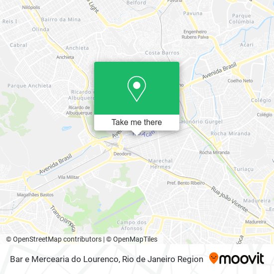 Bar e Mercearia do Lourenco map