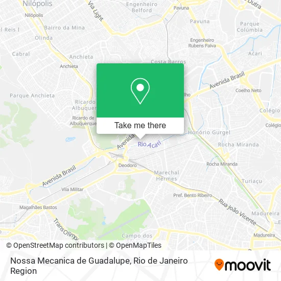 Nossa Mecanica de Guadalupe map