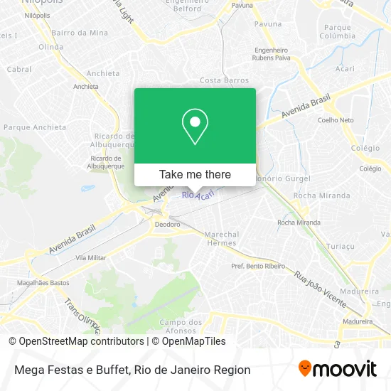 Mega Festas e Buffet map