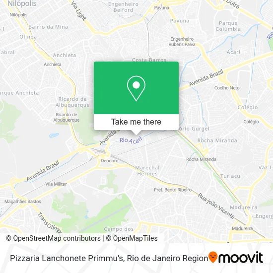 Pizzaria Lanchonete Primmu's map