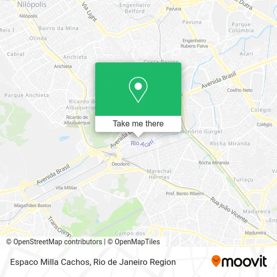 Espaco Milla Cachos map