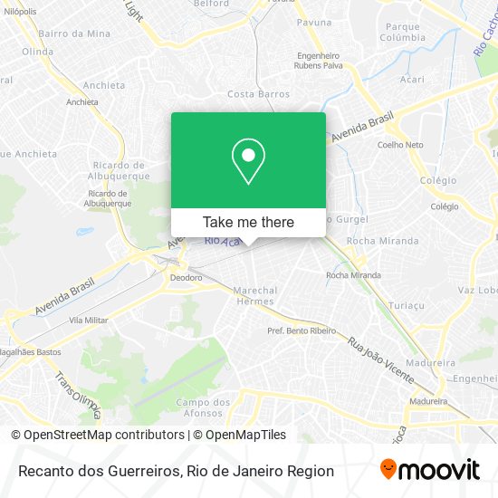 Recanto dos Guerreiros map